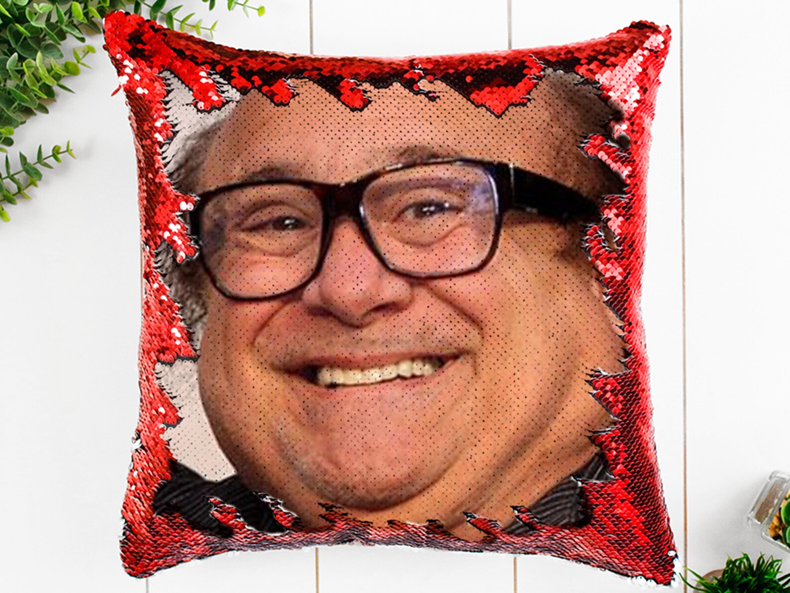 Danny Devito Pillow Danny Devito Pillow Cover Throw Etsy