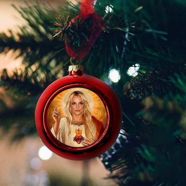 Britney Spears Christmas Ornament 