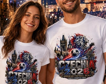 T-shirt Tsjechië WK 2026 Boho Lion Football T-shirt Tsjechische voetbalfan cadeau