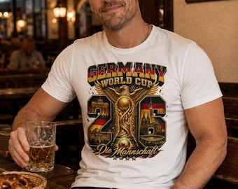 Germany Soccer Shirt, World Cup 2026 Eagle Tee, Die Mannschaft Game Day Top