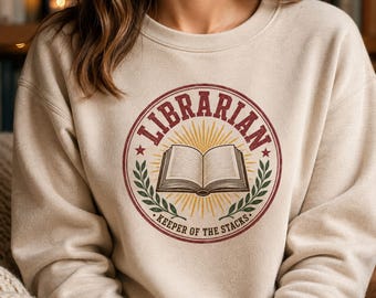 Librarian Shirt, School Library Sweatshirt, Bookworm Reader Tee