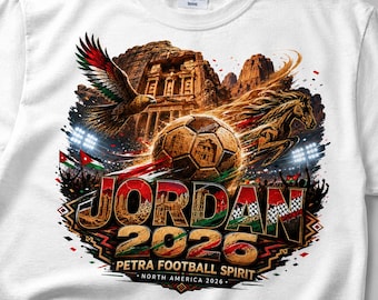 Jordan shirt WK 2026 Petra voetbalshirt voetbalfan cadeau Al-Nashama