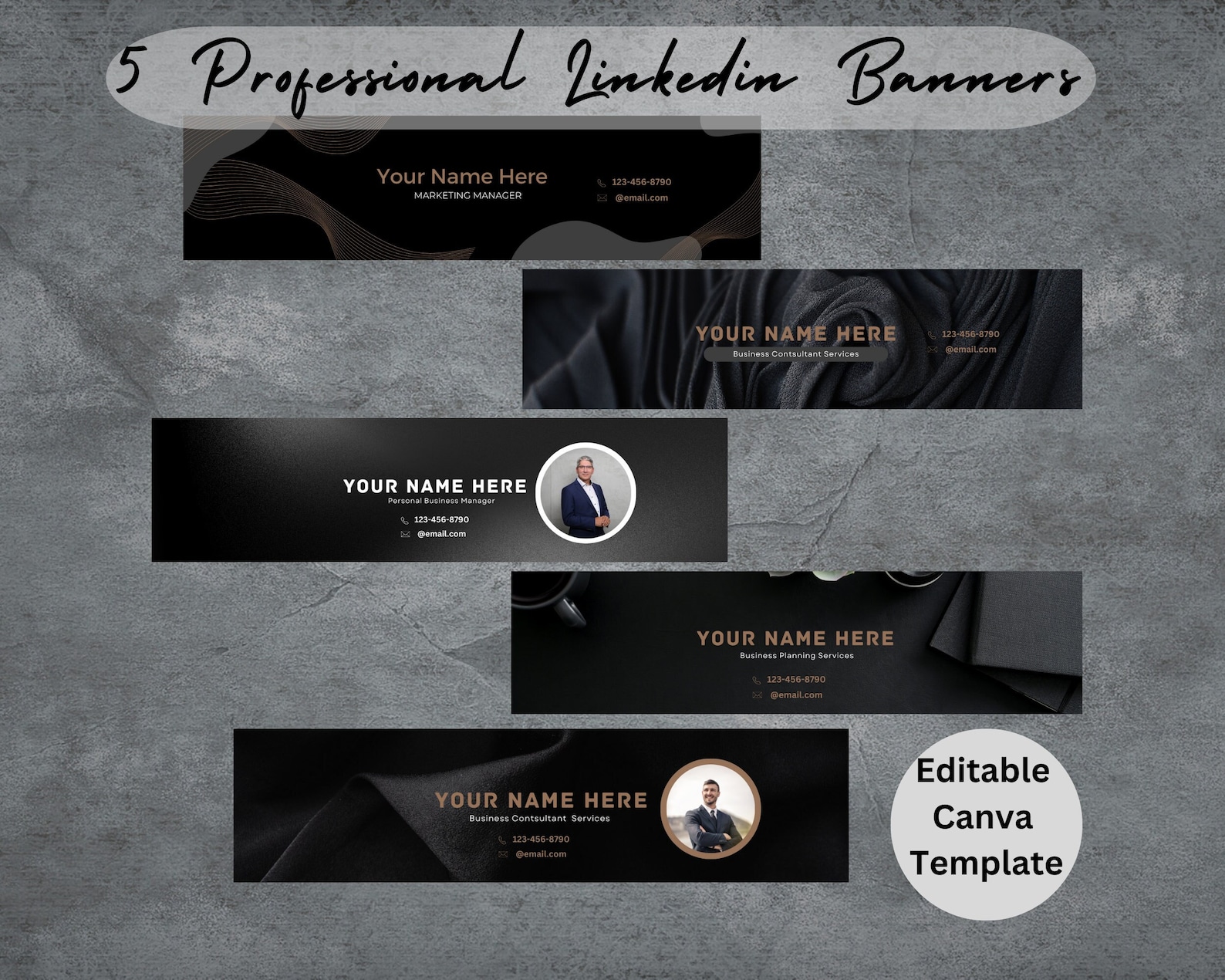 Linkedin Banner Template Professional Linkedin Banner Canva Template ...