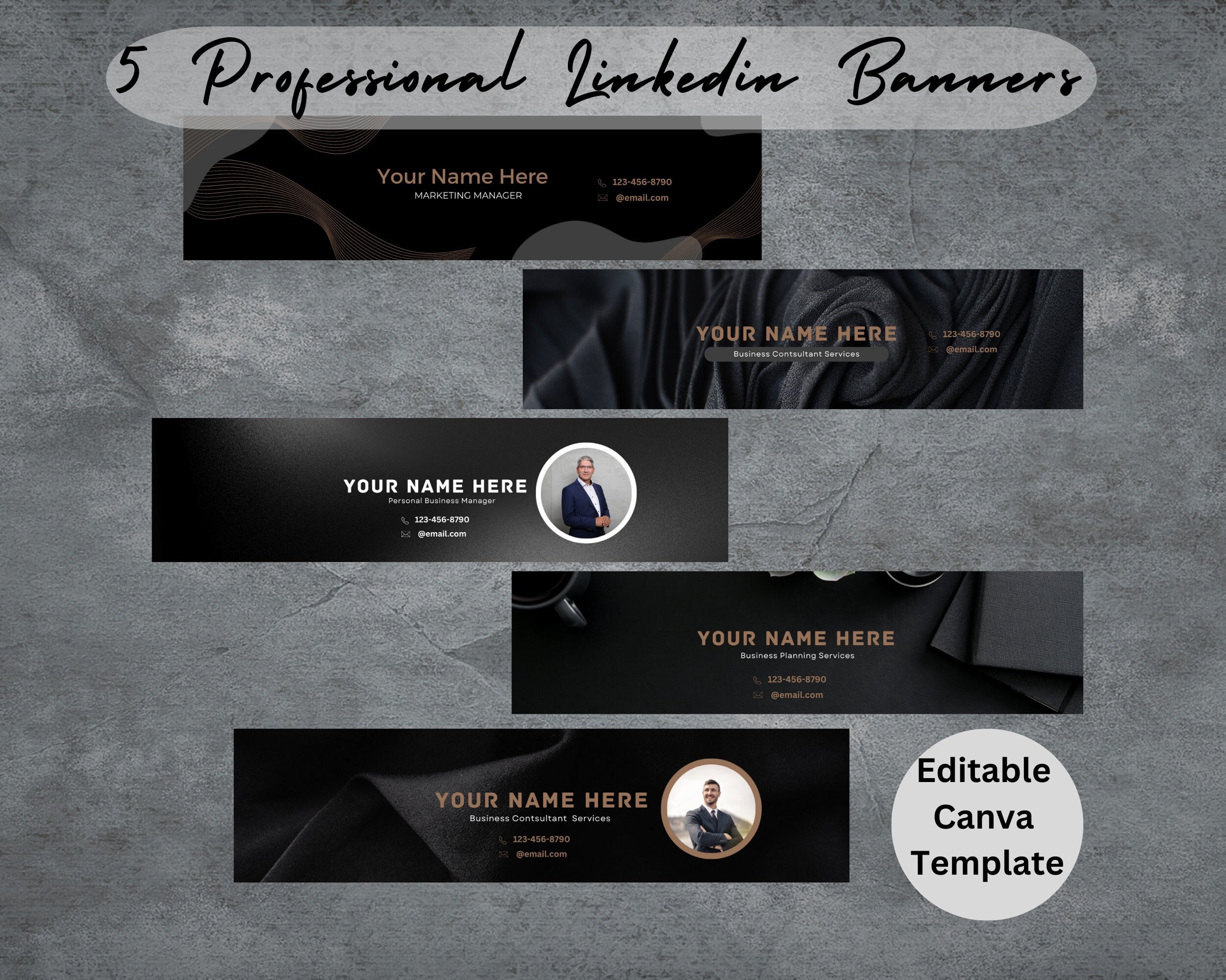 Linkedin Banner Template Professional Linkedin Banner Canva Template ...