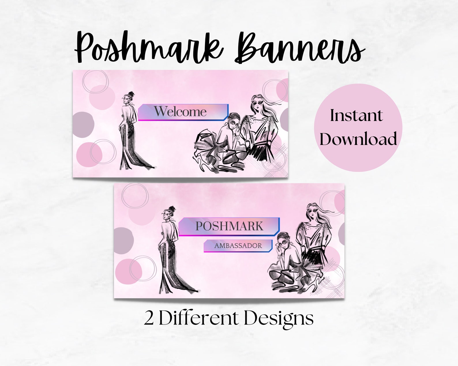 Poshmark Banner Poshmark Sign Poshmark Header Poshmark Seller Etsy