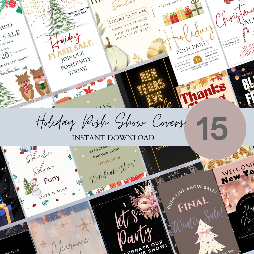 Poshmark Show Cover Images Holiday Posh Show Covers Poshmark  display picture 1