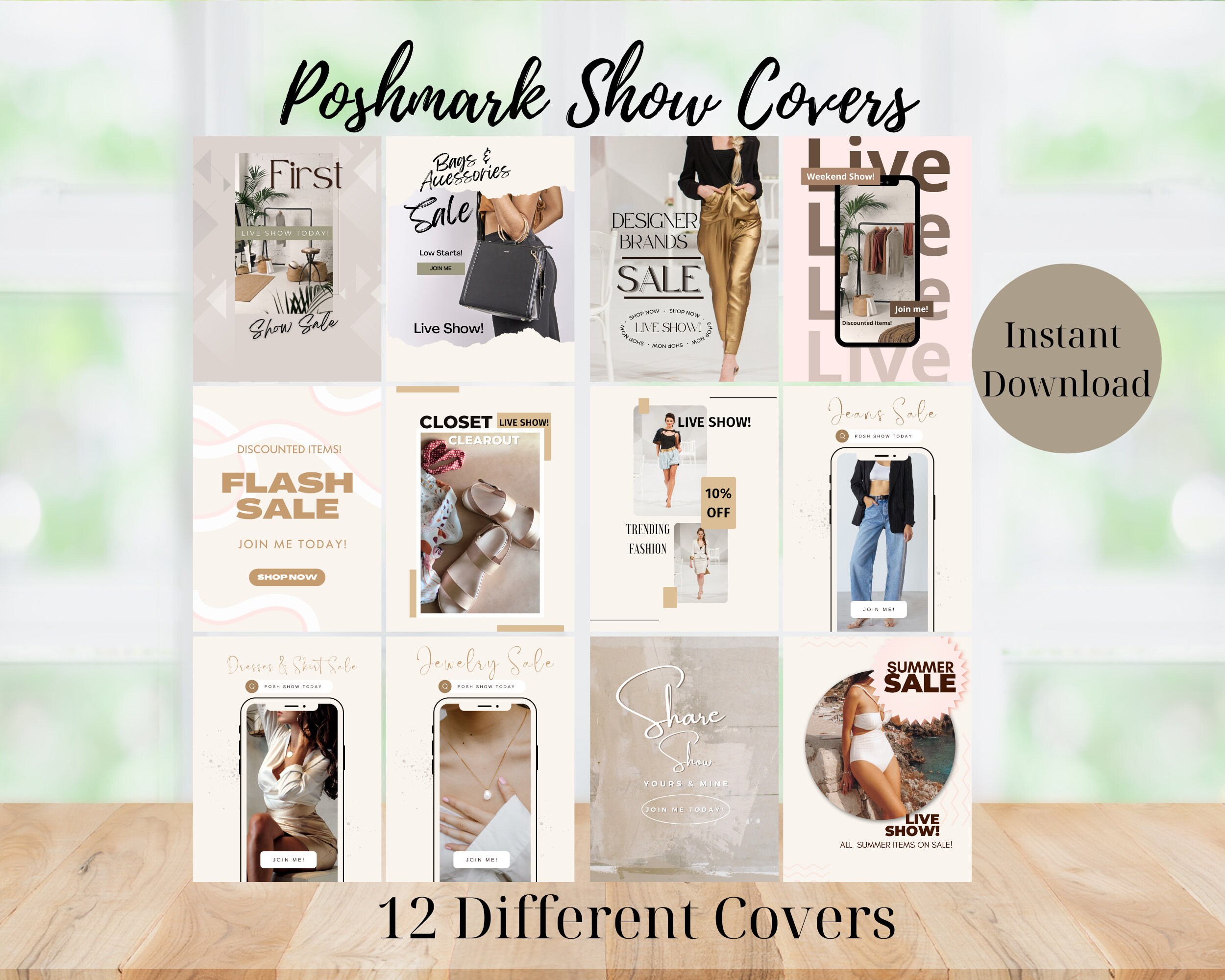 Poshmark Show Cover Images Posh Show Covers Poshmark Live Show Etsy