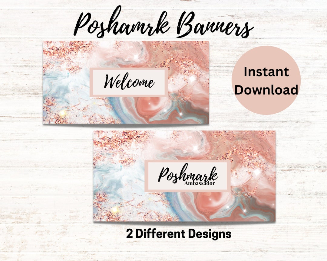 Poshmark Banner Poshmark Sign Poshmark Header Poshmark Seller Etsy