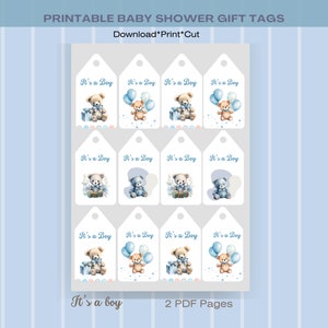 Printable Baby Shower Gift Tags Printable Baby Gift Tags Printable Gift ...
