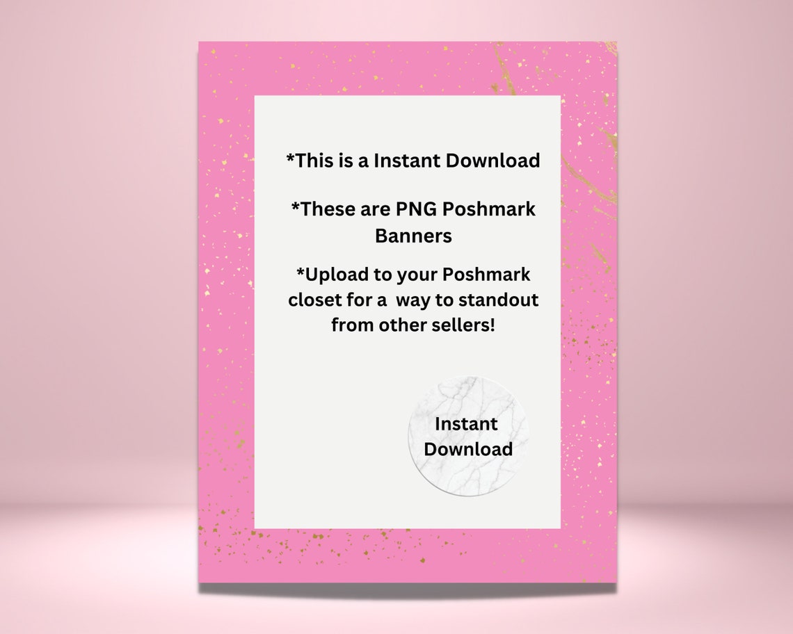 Poshmark Banner Poshmark Sign Poshmark Header Poshmark Seller Etsy