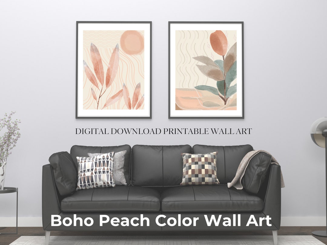 Printable Wall Art Boho Printable Wall Art Home Decor Set of Printable ...