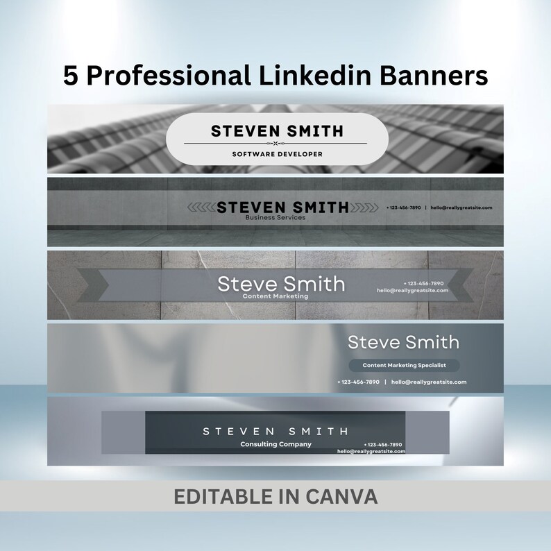 Linkedin Banner Template Professional Linkedin Banner Canva Template ...