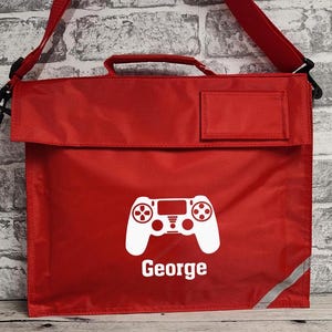 Cartable Gamer personnalisé | Retour à l'école | Sac personnalisé | Sac de jeu | Sacoche pour console | Idées cadeaux d'anniversaire | Cabas avec anse