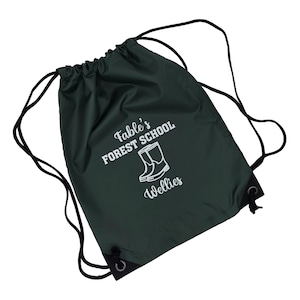Personalised Forest School Wellie Boot Bag | Water Resistant Gym Sac