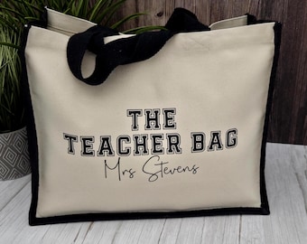 Borsa tote personalizzata per insegnanti: regalo di fine anno scolastico per i docenti