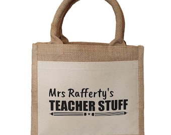 Bolsa de tela personalizada para profesores: regalo para profesores