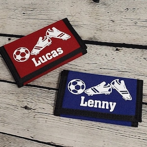 Personalisierte Fußball Geldbörse | Fußballer Geschenk | Fußballer Geldbörse | Fußball Geburtstagsgeschenk | Fußball Geschenk | Kinder Fußball Geldbörse