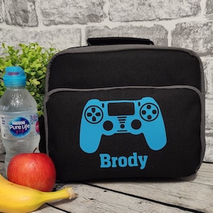 Sac à lunch personnalisé pour gamer | Sac à lunch pour joueur | Manette de jeu | Sac personnalisé | Fan de jeu | Retour à l'école | Cadeau d'anniversaire pour joueur