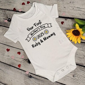 Personalised Baby Vest | First Mother&#39;s Day Baby Grow | Mother&#39;s Day Gift | Mother&#39;s Day | 1st Mother&#39;s Day | First Mother&#39;s Day Keep Sake