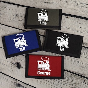 Personalisierte Zug Geldbörse | Kinder Zug Geldbörse | Choo Choo Zug Geldbörse | Geburtstagsgeschenk | Zug Geschenk | Zug Geldbörse | Kinder Zug Geldbörse