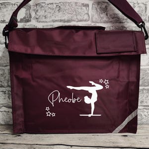 Sac de gymnaste personnalisé | Retour à l'école | Cartable scolaire | Sac d'école | Cartable de gymnaste | Cadeau d'anniversaire | Cadeau gymnaste | Gymnastique