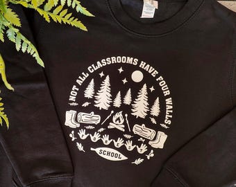 Forest School Jumper | Outdoor Learning | Forest School Sweatshirt | Camping, Nature, | Forest School Clothing | Unisex School, Nature Top