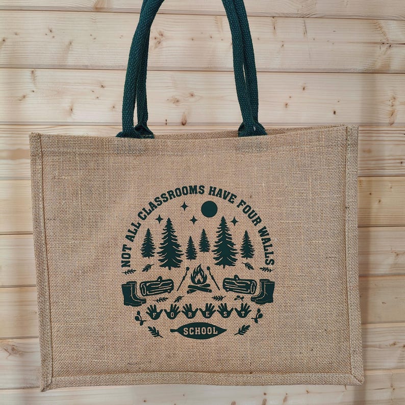 Personlig skolväska i skogen: Lärarpresent till terminsslutet | Naturväska bild 18