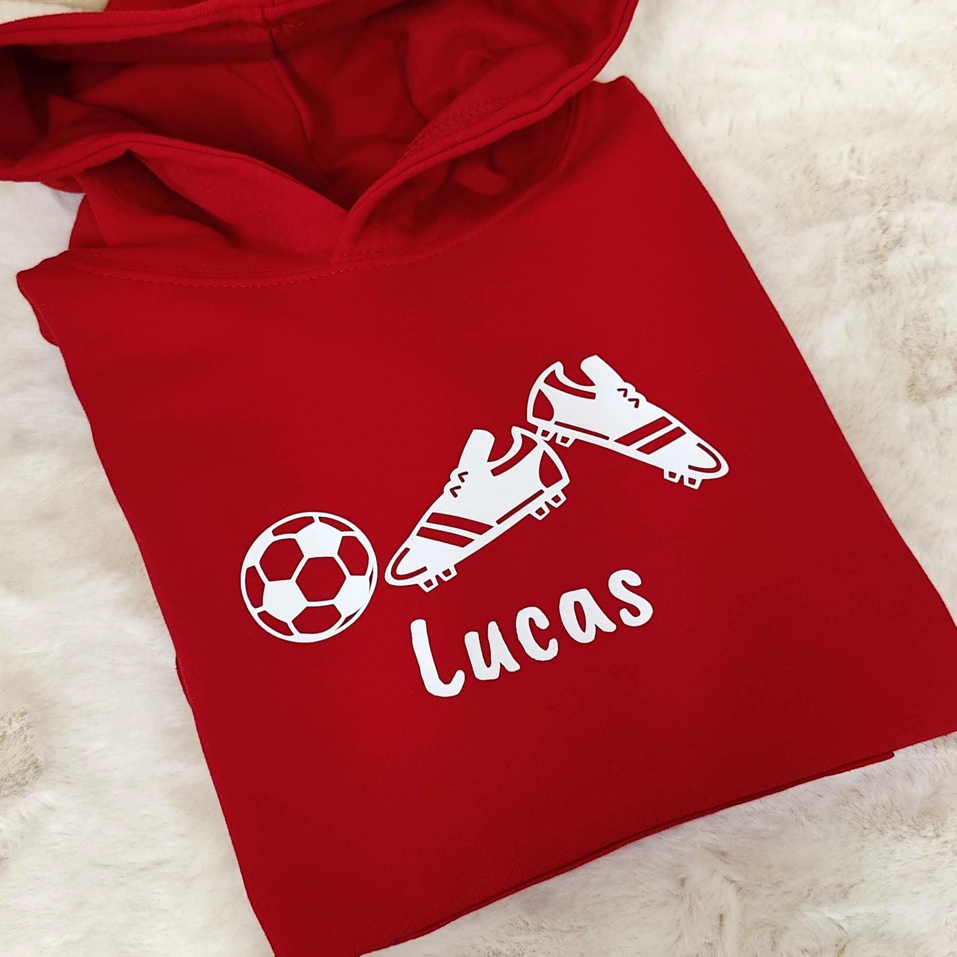 Personalised Football Hoodie | Football Jumper | Sports Hoodie | Football Clothing | Football Gift | Football Player Hoody | Footballer Gift