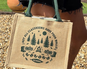 Personalised Forest School Bag: Teacher End Of Term Gift | Nature Tote