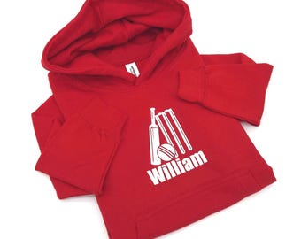 Personalised Cricket Hoodie | Children's Sports Sweatshirt.