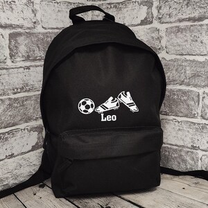 Sac de football personnalisé | Sac à dos d'école | Équipement de sport | Sac de football | Sac à dos de sport | Retour à l'école | Cadeau de football sportif | Unisexe