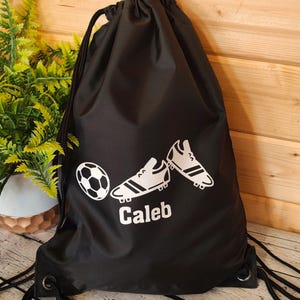 Sac de football personnalisé | Sac de sport pour école | Équipement de sport | Ballon de football, Sac de football | Sac de sport | Retour à l'école | Cadeau pour fan de football | Kit PE