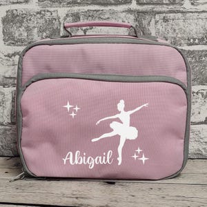 Sac à lunch personnalisé ballerine | Boîte à lunch ballerine | Sac de ballet | Cadeau ballerine | Retour à l'école | Sac d'école | Sac à lunch | Cadeau de danseuse