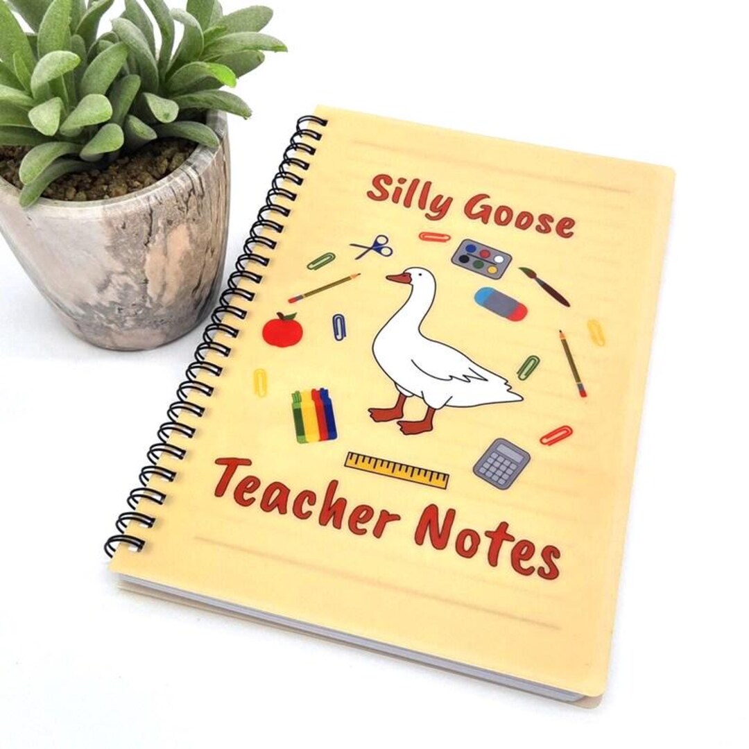 Notebook Goose Personalised Silly Goose Notepad: Notebook | A5 Lined Book | Unique ...