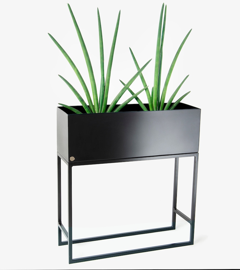 Modern Metal Steel Plant Box Flower Box Plant Rack Tall Plant Etsy