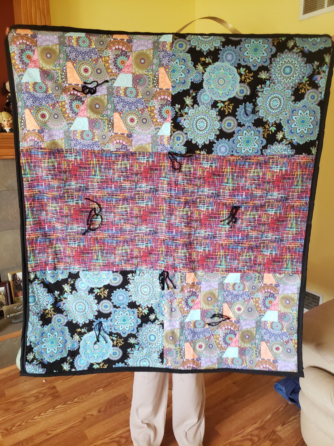 Unique Homemade Cotton and Fleece Lap Blanket Etsy