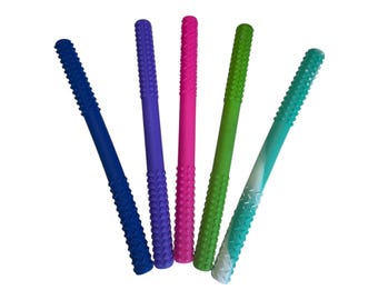 Textured Tube Chew: Sensory Fidget Toy for Autism, ADHD