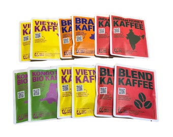 Set of 12 coffee bags I filter coffee, drip bags, coffee