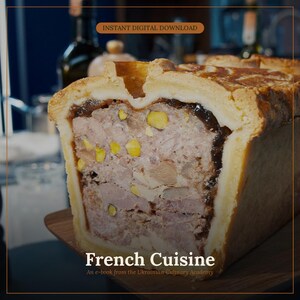 フランス料理クックブック eBook PDF |古典的なレシピと地域 |オニオンスープ、ブランケット、パテ・アン・クルート |インスタントダウンロード