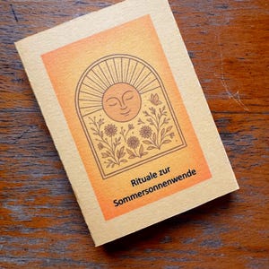 Sommersonnenwende Ritual-Set | 10 Karten + Mythen-Leporello | Spirituelle Praxis für Reinigung & Transformation, handliches Spielkartenforma