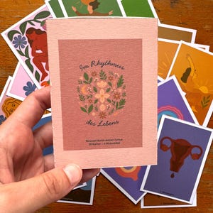Cartes de sagesse du cycle - Vivre la féminité, comprendre le cycle - Soins spirituels personnels - Sagesse du corps