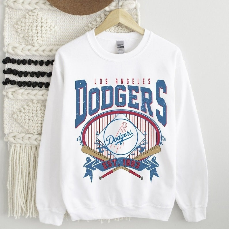 Dodgers Sweater Logo History EST 1883 Los Angeles Dodgers Gift -  Personalized Gifts: Family, Sports, Occasions, Trending