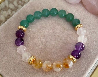 Money Bracelet, Citrine Bracelet, Wealth and Abundance, Good Luck and Prosperity, Attract Money, Luck, Manifest Money, Wealth, New Beginning