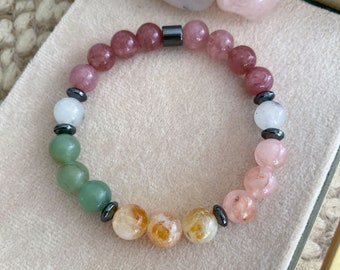 Money Bracelet, Wealth Prosperity and Abundance, Good Luck Bracelet, Attract Money Wealth and Luck, Citrine Bracelet, Manifest Money & Luck
