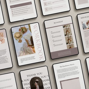 120+ Page Ebook Template Canva: Workbook & Lead Magnet (Digital Download)