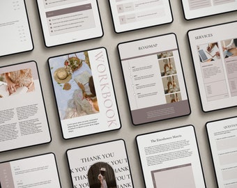 120+ Page Ebook & Workbook Canva Template | Lead Magnet (Digital Download)