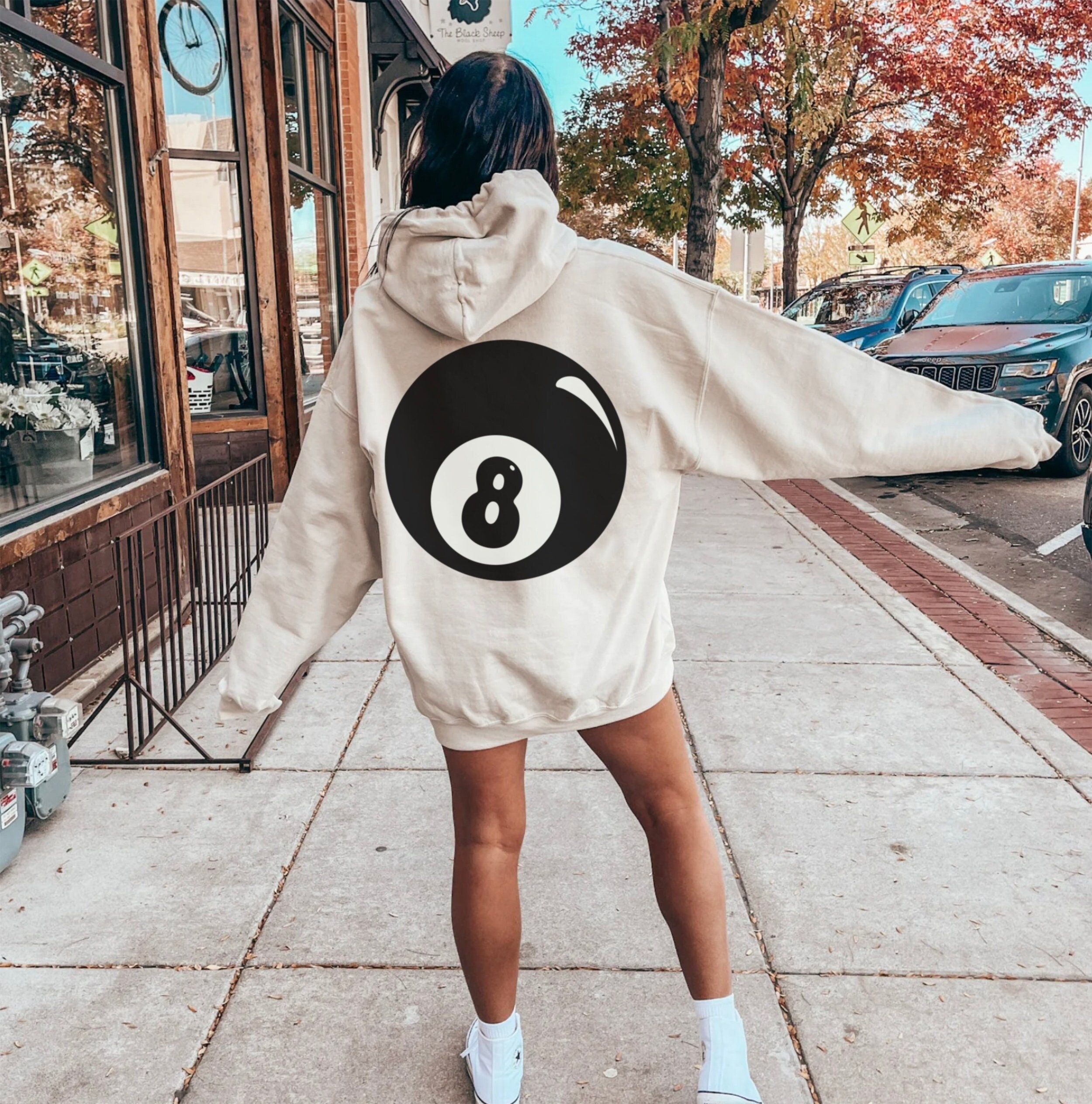 Retro 8ball Hoodie 8 Ball Sweater 8ball Clothes Sk8 Hoodie - Etsy UK