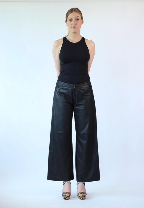 PS Bell Bottom Mid Waist  Stretch Trouser - BLACK LP main image 0