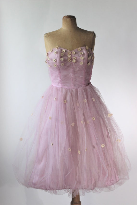 Vintage Pink Tulle Prom Dress Sheath V-neck Evening Gown Dopatta Party Dress Long Formal Dress DP6890