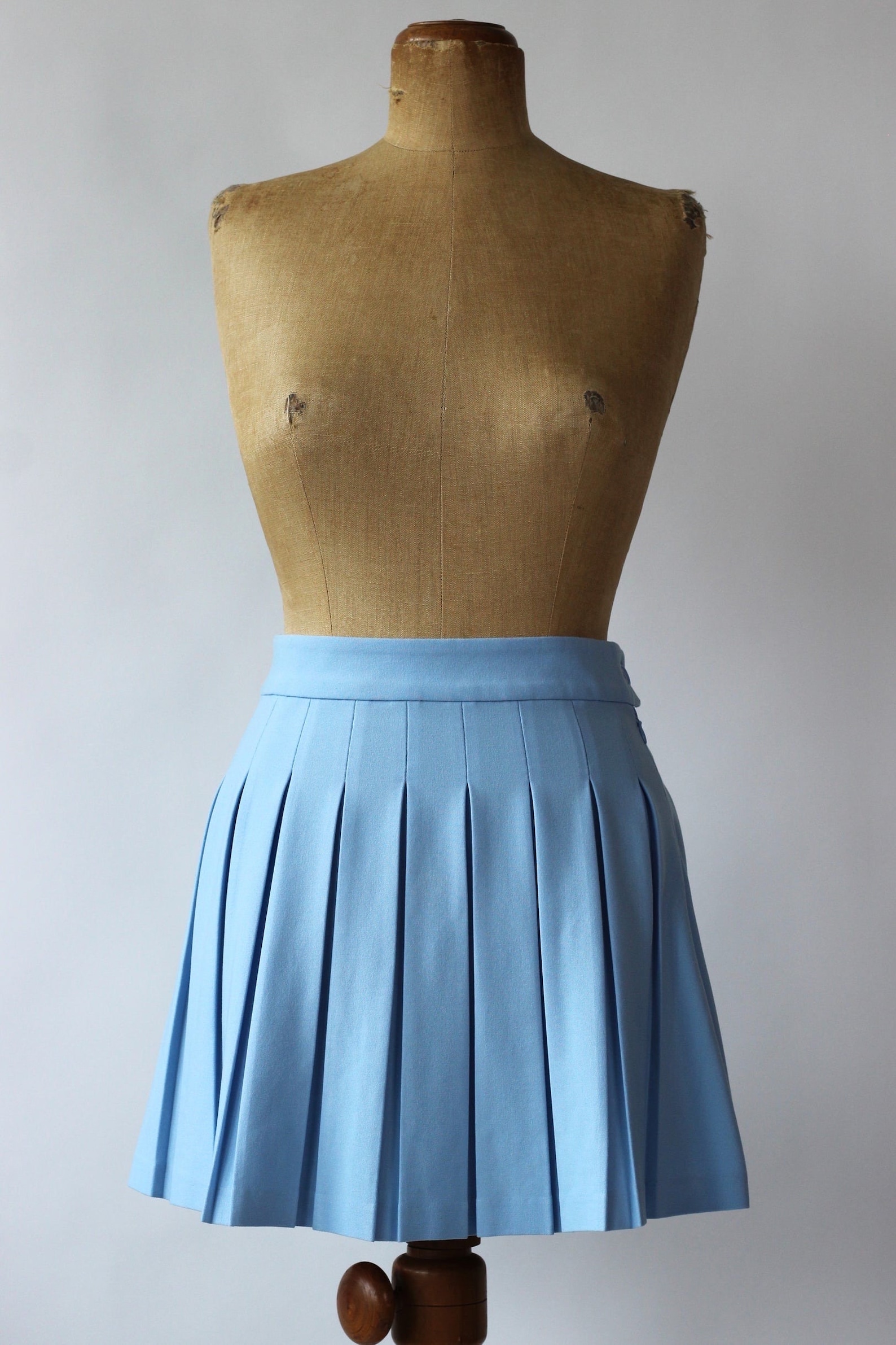 XS 1980s Blue Skirt Set